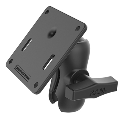 Изображение RAM Mounts Double Socket Arm with 75x75mm VESA Plate