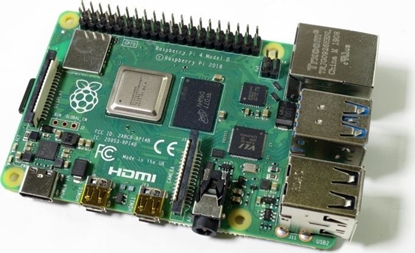 Attēls no Raspberry Pi 4 model B CPU 1.5GHz RAM 4GB