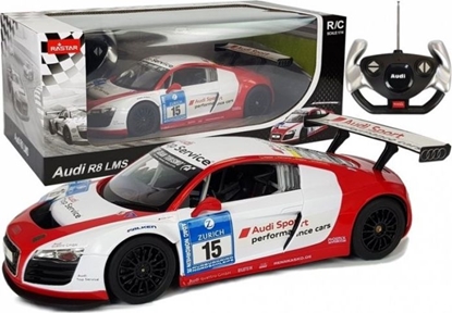 Picture of Rastar Auto R/C Audi R8 LMS Rastar 1:14 Biało-Czerwone