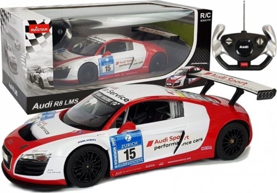 Picture of Rastar Auto R/C Audi R8 LMS Rastar 1:14 Biało-Czerwone