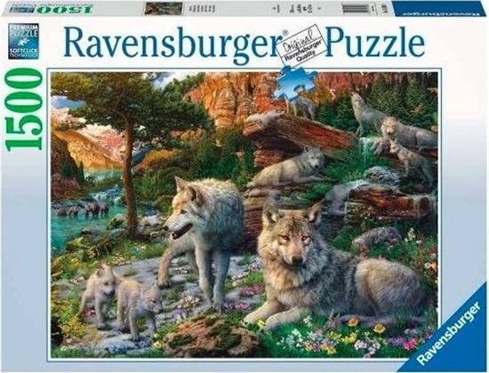 Picture of Ravensburger Puzzle 1500el Wiosenne wilki 165988 RAVENSBURGER