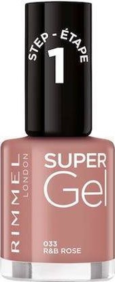 Picture of Rimmel  RIMMEL_Super Gel lakier do paznokci 033 R B Rose 12ml