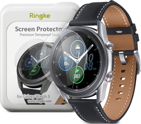 Изображение Ringke SZKŁO HARTOWANE RINGKE ID-4PACK GALAXY WATCH 3 45MM CLEAR