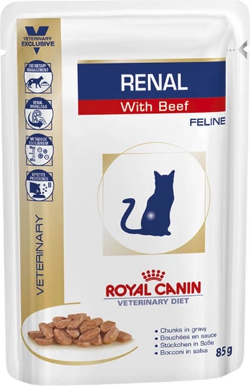 Изображение Royal Canin CAT DIET RENAL 85G BEEF/WOŁOWINA
