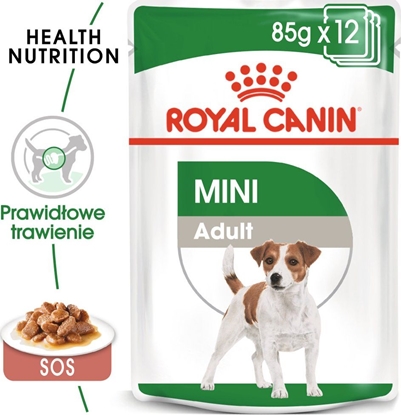 Attēls no Royal Canin Karma ROYAL CANIN SHN Mini Adult w sosie 12X85G