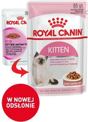 Attēls no Royal Canin KITTEN Instinctive Feline w sosie 85 g 1szt