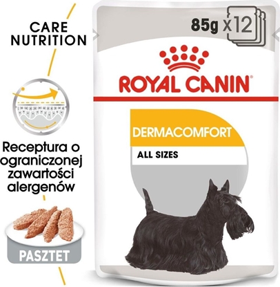 Picture of Royal Canin ROYAL CANIN CCN Dermacomfort 12x85g karma mokra - pasztet dla psów dorosłych o wrażliwej skórze, skłonnej do podrażnień