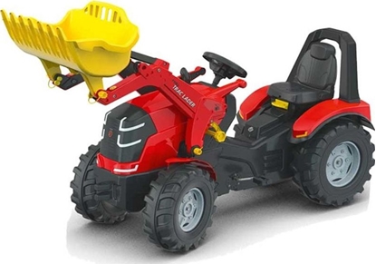 Изображение Rolly Toys Traktor na Pedały X-Track z Łyżką Ciche Koła PREMIUM 3-10 Lat