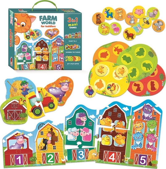 Изображение Roter Kafer GRA EDUKACYJNA FARM WORLD FOR TODDLERS RK1310-01