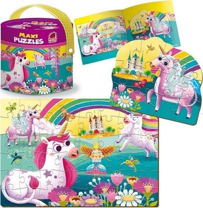 Attēls no Roter Kafer Maxi Puzzle 2w1 Jednorożec RK1080-03