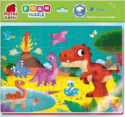 Attēls no Roter Kafer Miękkie puzzle piankowe A4 Śmieszne zdjęcia Dinozaury RK6020-08