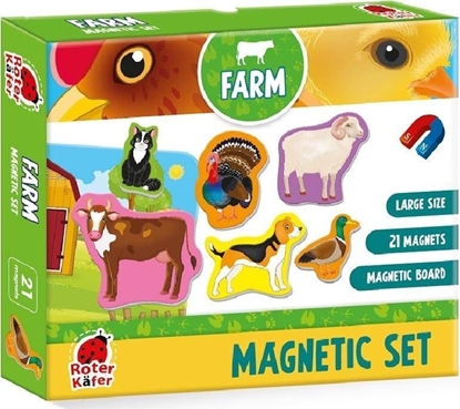 Picture of Roter Kafer Puzzle magnetyczne "Farma" z tablicą RK2090-01