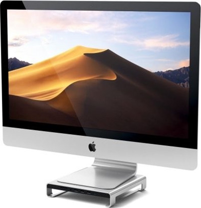 Attēls no Satechi Aluminum Monitor Stand Hub for iMac silver