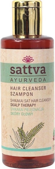 Изображение Sattva SATTVA_Ayurveda Hair Cleanser Shampoo szampon do włosów chroniący przed utratą wilgotności Shikakai 210ml