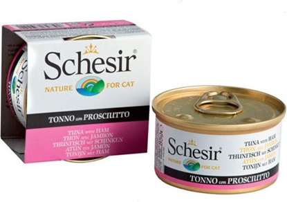 Изображение Schesir Schesir tuńczyk z szynką w galaretce w puszce 85g