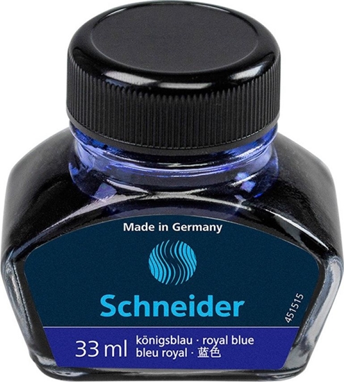 Изображение Schneider Atrament do piór SCHNEIDER, szklany kałamarz, 33ml, niebieski