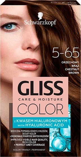 Изображение Schwarzkopf Gliss Color nr 5-65 orzechowy brąz