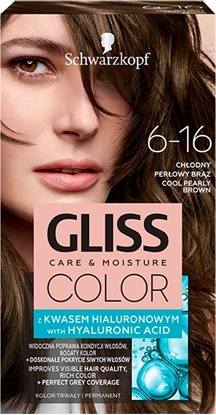 Attēls no Schwarzkopf Gliss Color nr 6-16 chłodny perłowy brąz