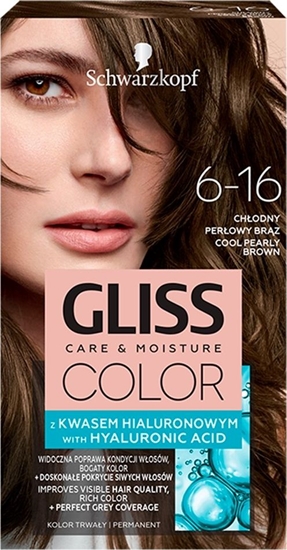 Изображение Schwarzkopf Gliss Color nr 6-16 chłodny perłowy brąz