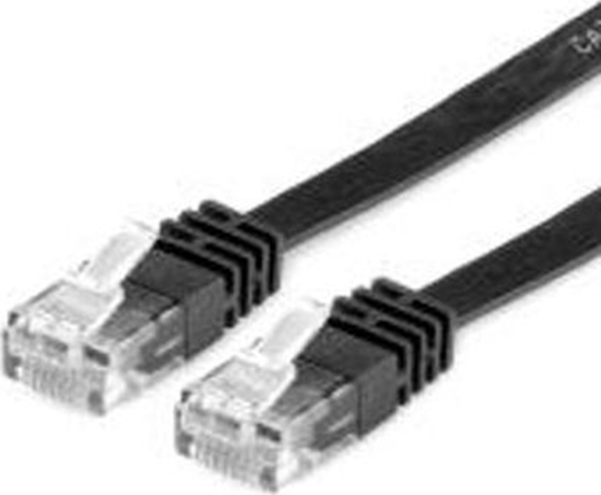 Picture of Secomp Kabel krosowy UTP kat.6, płaski, czarny 0,5m (21,99.0960)