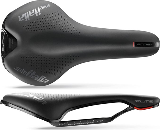 Изображение Selle Italia Siodło SELLE ITALIA FLITE BOOST KIT CARBONIO S (id match - S1) carbon/keramic 7x9, fibra-tek, czarne (NEW)