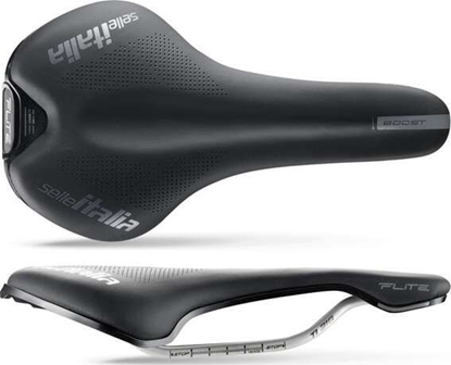 Изображение Selle Italia Siodło SELLE ITALIA FLITE BOOST S (id match - S1) TI 316 Tube 7, fibra-tek, czarne (NEW)