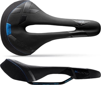 Изображение Selle Italia Siodło SELLE ITALIA X-LAND E-BIKE TM SUPERFLOW L (id match - L3) Manganese Tube 7, fibra-tek- Mokka, 275g czarno-niebieskie (NEW)