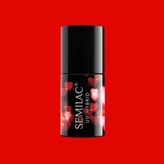 Изображение Semilac Semilac Lakier hybrydowy 317 Neon Red 7ml uniwersalny