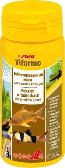 Изображение Sera Viformo Nature 50 ml, tabl. - pokarm dla bocji i ryb sumokształtnych