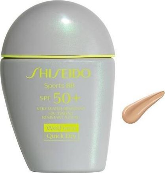 Изображение Shiseido Shiseido sun sports bb SPF50+ tanning fluid foundation medium dark 30 ml