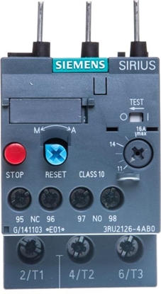 Attēls no Siemens Przekaźnik przeciążeniowy termiczny 1Z 11-16A S0 3RU2126-4AB0