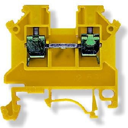 Attēls no Simet Złączka szynowa ZSG 1-4.0Nz 2-przewodowa 4mm2 żółta (11321314)