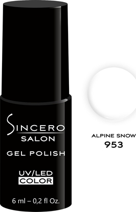 Attēls no Sincero Salon Lakier hybrydowy Gel Polish UV/LED 953 Alpine Snow 6ml