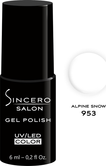 Picture of Sincero Salon Lakier hybrydowy Gel Polish UV/LED 953 Alpine Snow 6ml