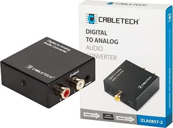 Picture of System przekazu sygnału AV Cabletech Konwerter dźwięku cyfrowego na analogowy ZLA0857-2