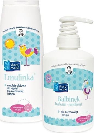 Picture of Skarb Matki SET zestaw emolientów dla niemowląt i dzieci Balbinek 250ml + Emulinka