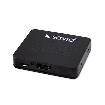 Изображение Savio Spitter 2x HDMI 4K, wzmacniacz (SAVIO CL-93)