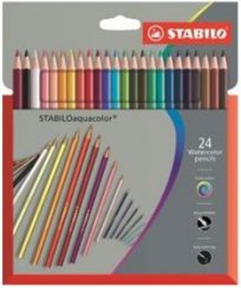 Attēls no Stabilo Kredki aquacolor komplet 24 sztuki w pudełku kartonowym