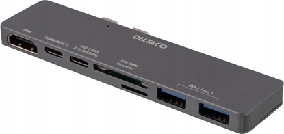 Picture of Stacja/replikator Deltaco Podwójny USB-C do MacBook Pro 2016 (USBC-1290)