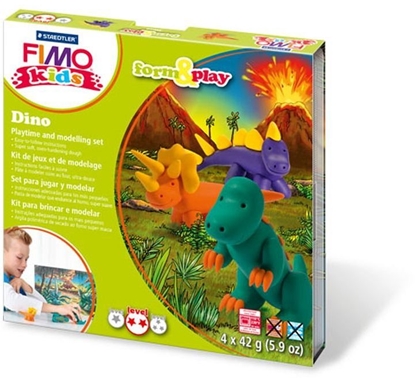 Attēls no Staedtler Zestaw Fimo Kids Dinozaury (S803407)