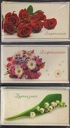 Attēls no Stamp Zaproszenia Flowers 10szt. Mix