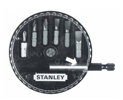 Изображение Stanley Komplet końcówek 1/4" + uchwyt 1/4" 7szt. - 68-735