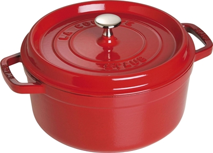 Picture of STAUB Garnek STAUB żeliwny okrągły 3.8 ltr czerwony uniwersalny