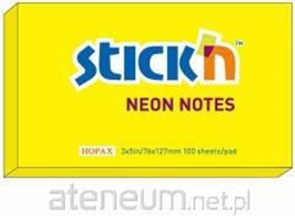 Изображение Stickn Notes samoprzylepny żółty neon (205543)