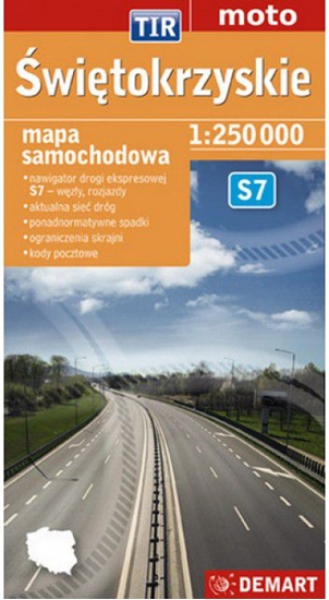 Picture of Świętokrzyskie dla zawodowców. TIR. Mapa samochodowa