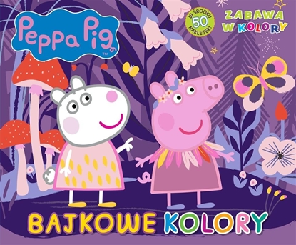 Изображение Świnka Peppa. Zabawa w kolory. Bajkowe kolory