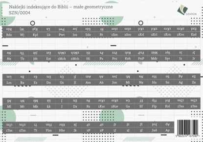 Attēls no Szaron Naklejki indeksujące do Biblii - małe geometryczne