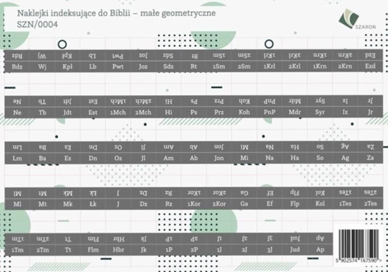 Picture of Szaron Naklejki indeksujące do Biblii - małe geometryczne