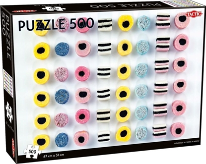 Attēls no Tactic Puzzle 500 Liquorice allsorts in a row