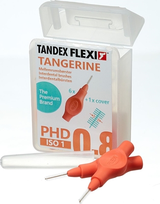 Изображение Tandex Tandex (6 szt.) szczoteczek Flexi UltraFine Tangarine (pomarańczowy)